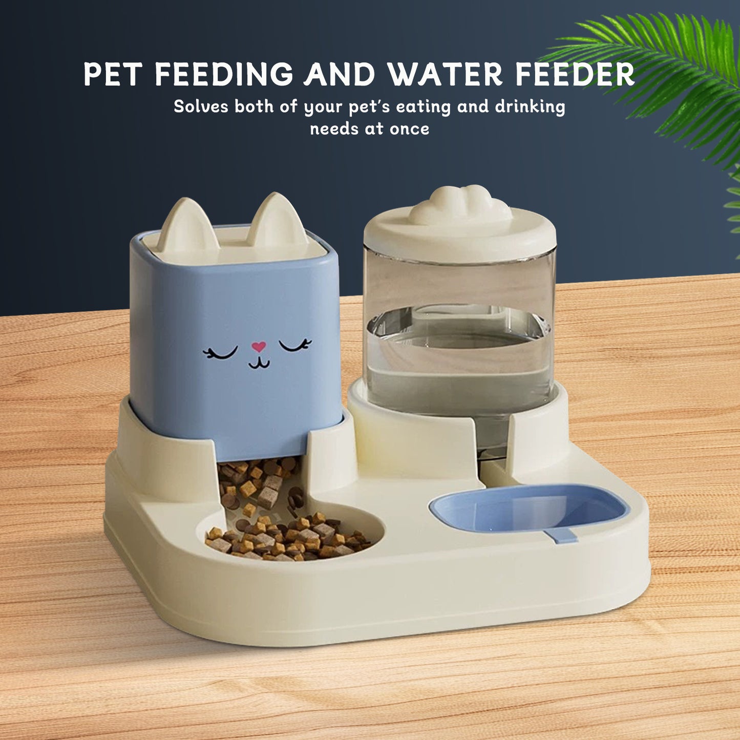 Auto Dog Water & Food Dispenser - 2-in-1