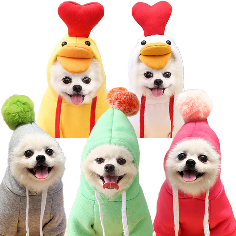 Fruit Hoodie for Small Dogs - Warm Fleece