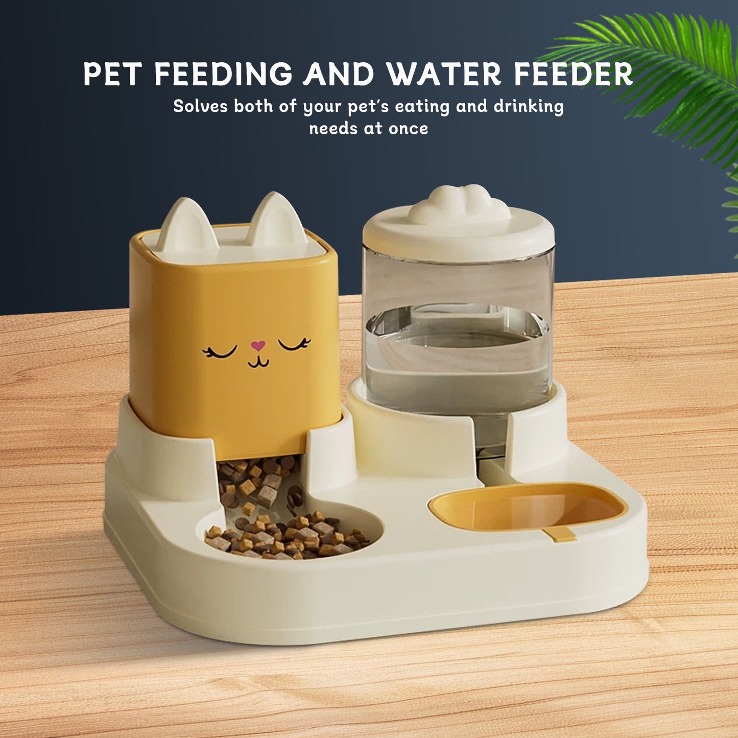 Auto Dog Water & Food Dispenser - 2-in-1