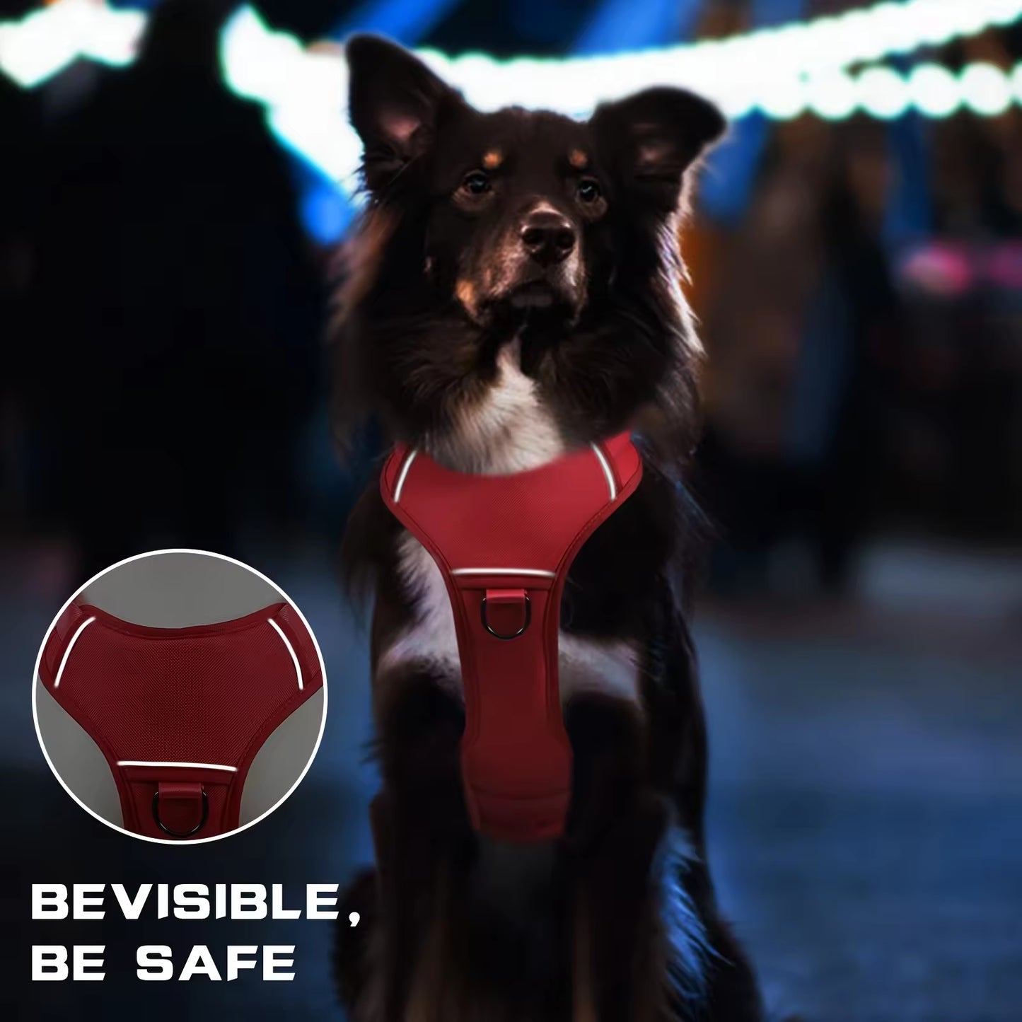 Tactical Dog Harness - Reflective No-Pull Vest